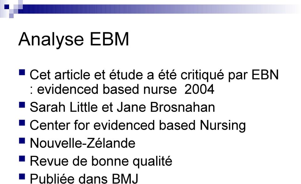 Jane Brosnahan Center for evidenced based Nursing