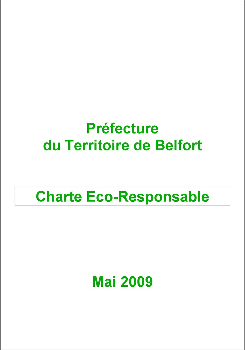 Belfort Charte