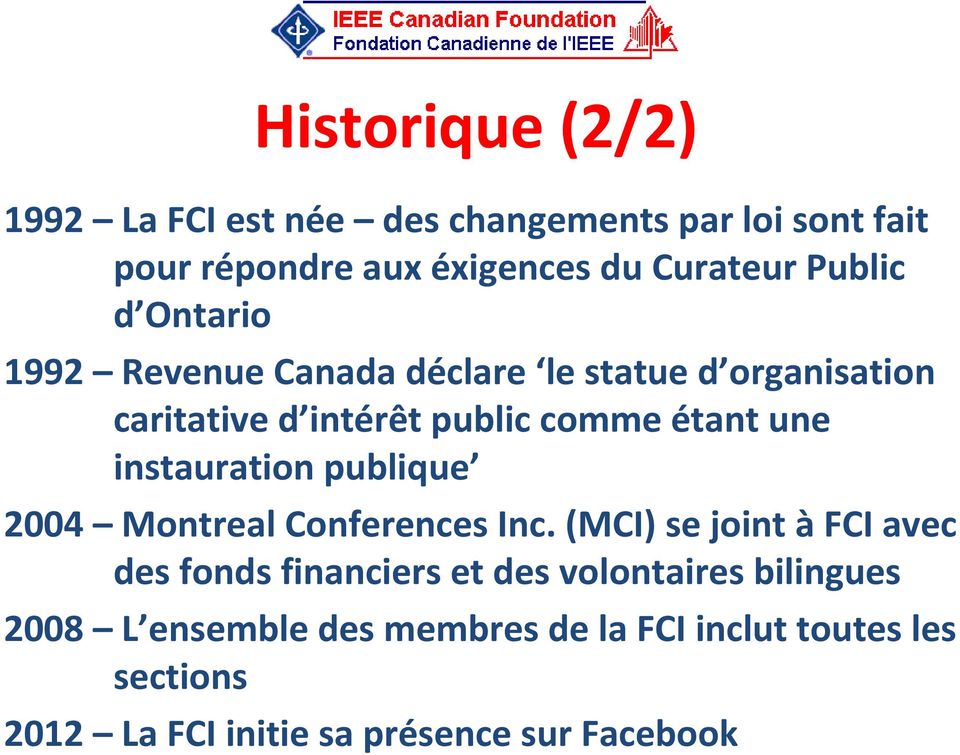 instauration publique 2004 Montreal Conferences Inc.