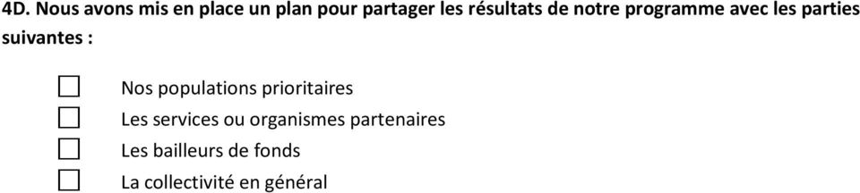 Nos populations prioritaires Les services ou organismes