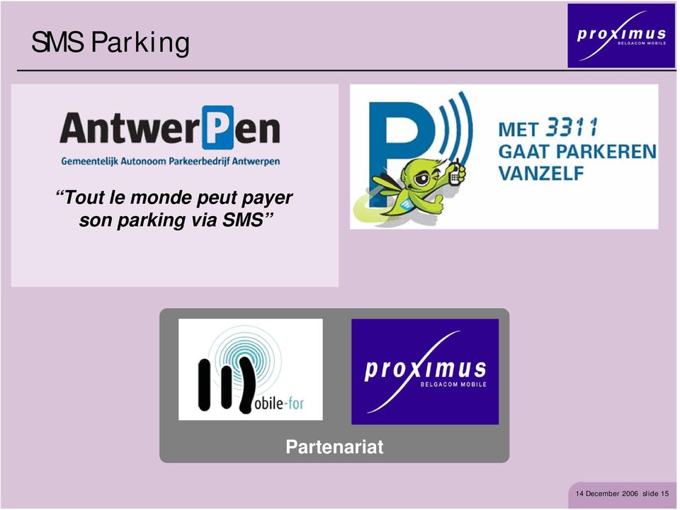 parking via SMS