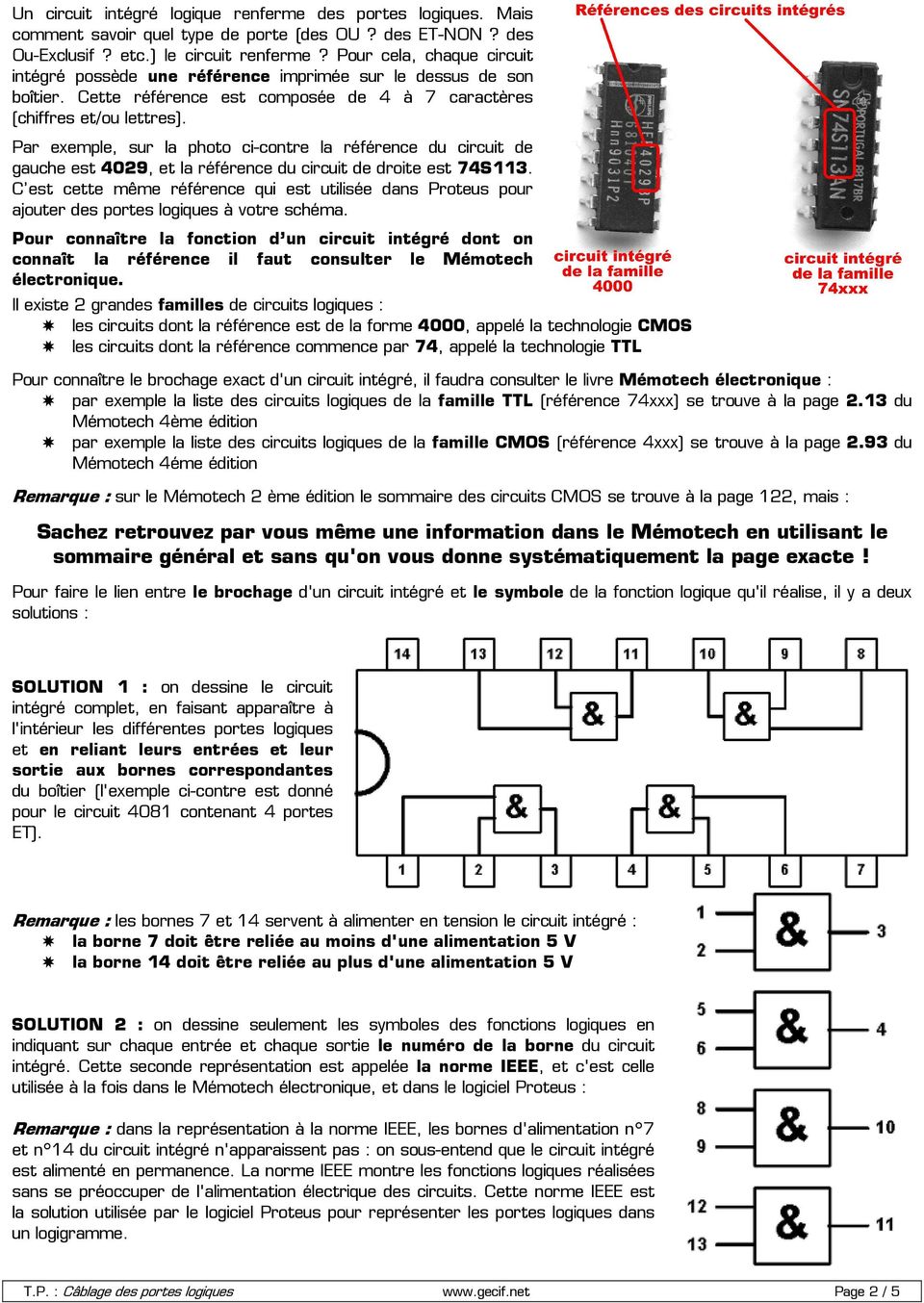 Câblage des portes logiques - PDF Free Download