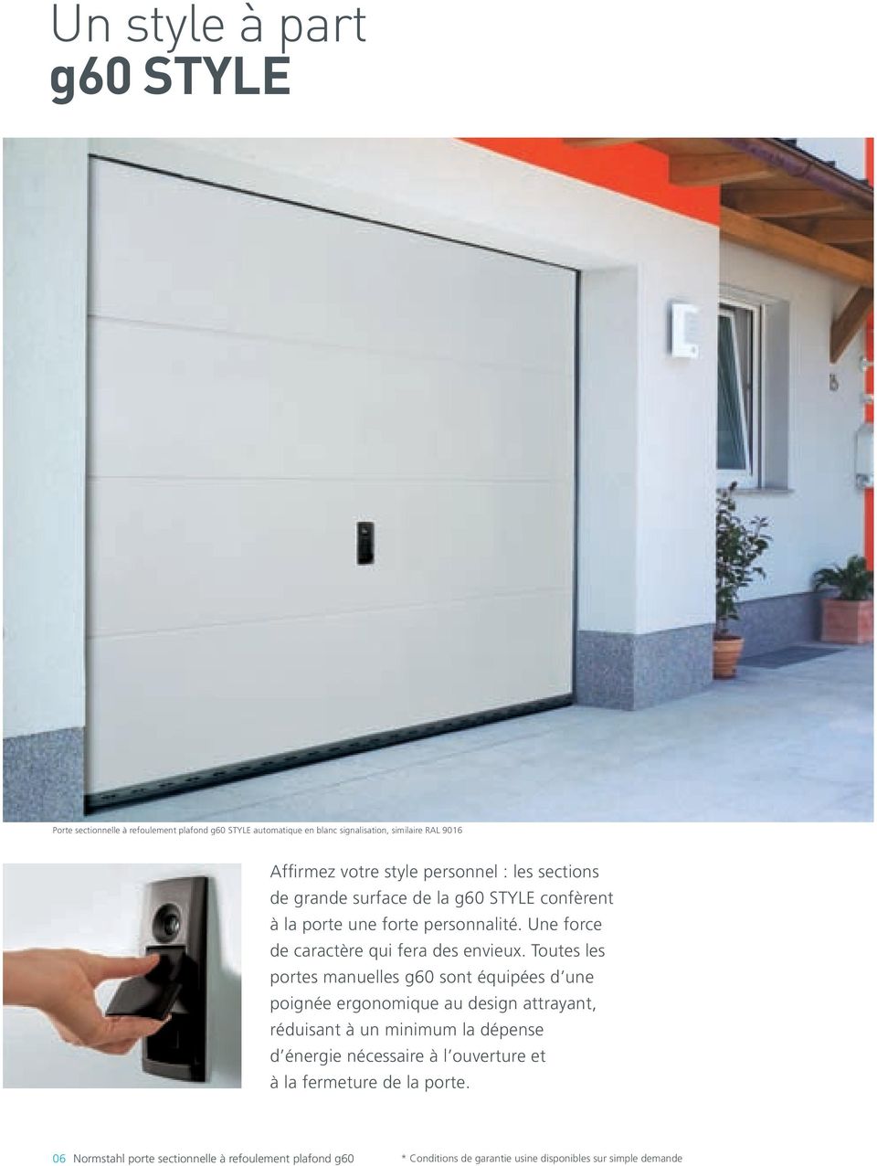 Sûre et attractive Porte sectionnielle plafond g60. Modèle de technologie  et de design. - PDF Free Download