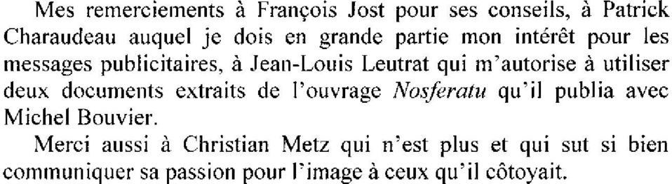 deux documents extraits de l'ouvrage Nosferatu qu'il publia avec Michel Bouvier.