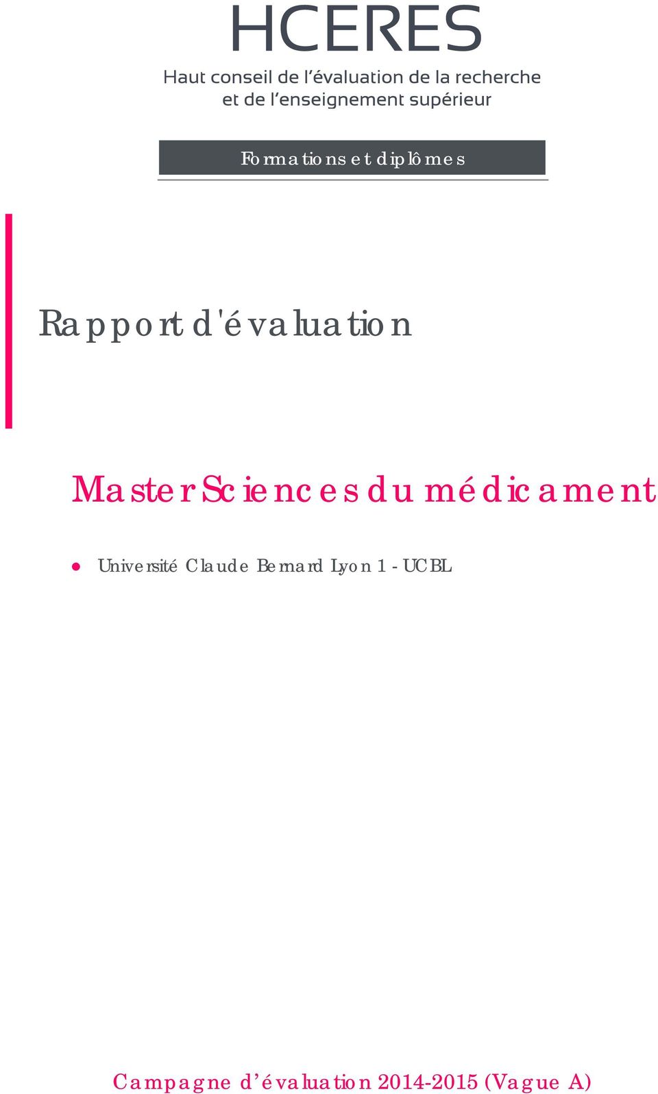 médicament Université Claude Bernard
