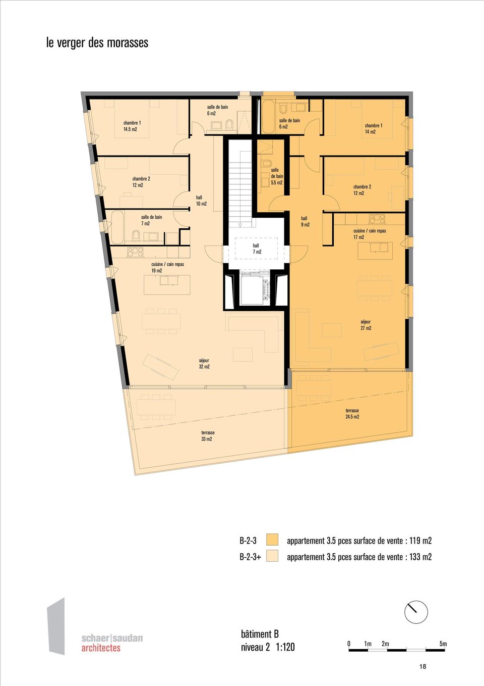 19 m2 27 m2 32 m2 24.5 m2 33 m2-2-3-2-3+ appartement 3.