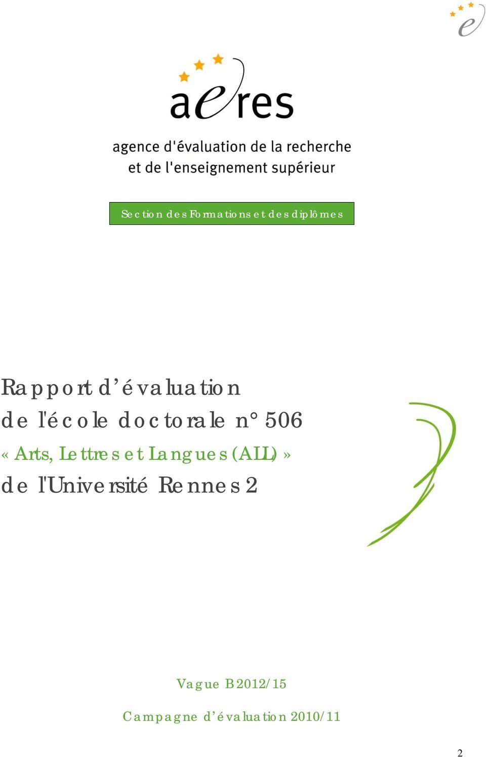 Lettres et Langues (ALL)» de l'université