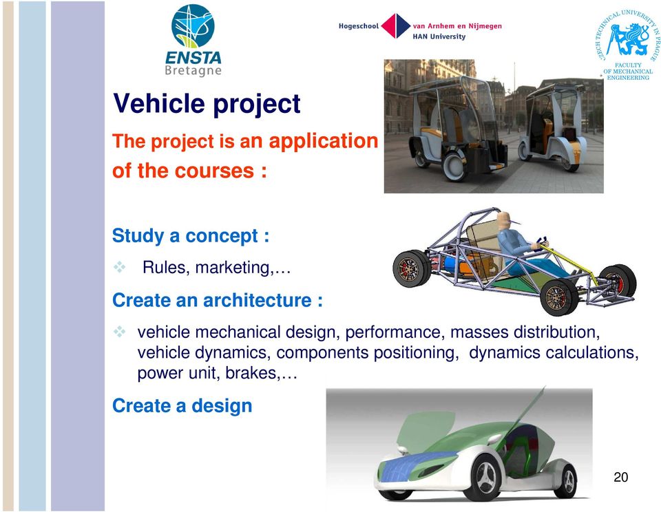 design, performance, masses distribution, vehicle dynamics, components