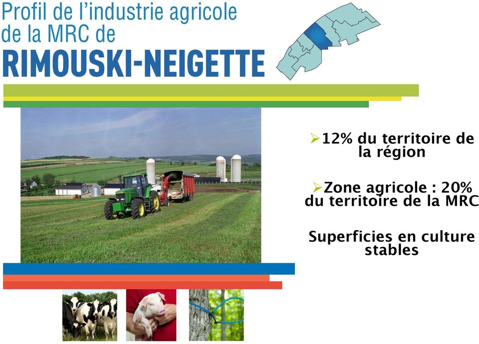 Zone agricole : 20% du