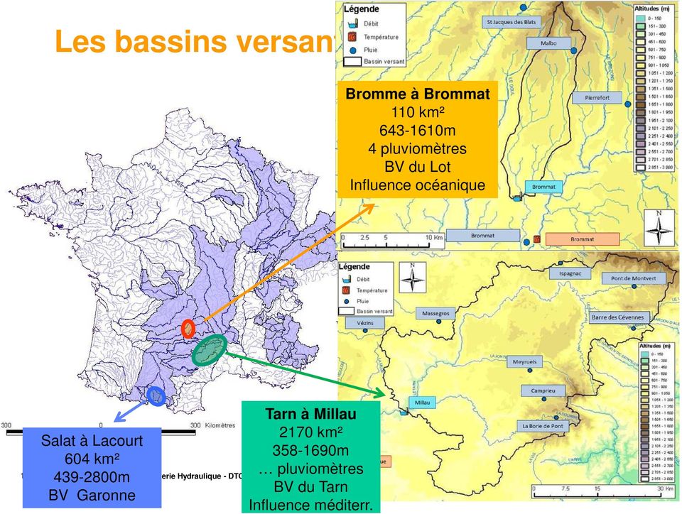 Lacourt 604 km² 439-2800m BV Garonne Tarn à Millau 2170