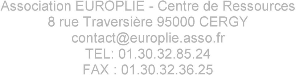 CERGY contact@europlie.asso.