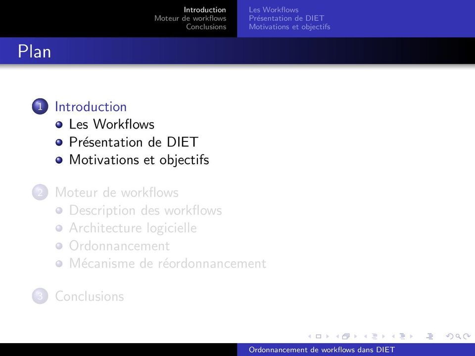 objectifs 1 Introduction Les Workflows