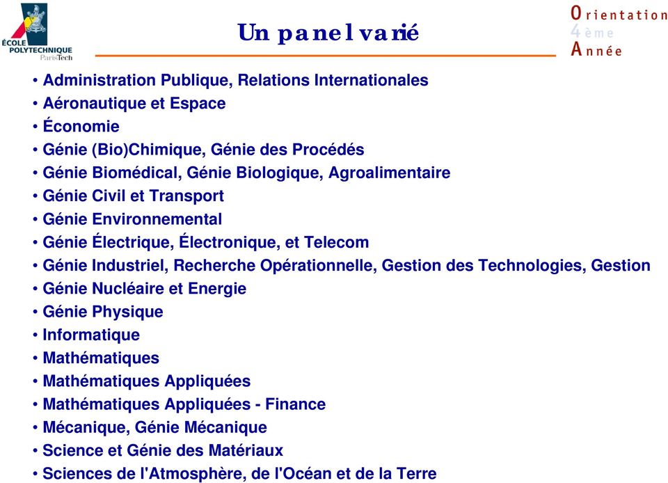 Industriel, Recherche Opérationnelle, Gestion des Technologies, Gestion Génie Nucléaire et Energie Génie Physique Informatique Mathématiques