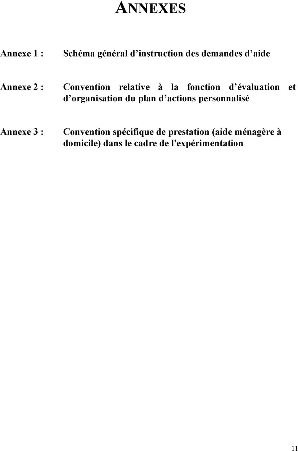 organisation du plan d actions personnalisé Annexe 3 : Convention