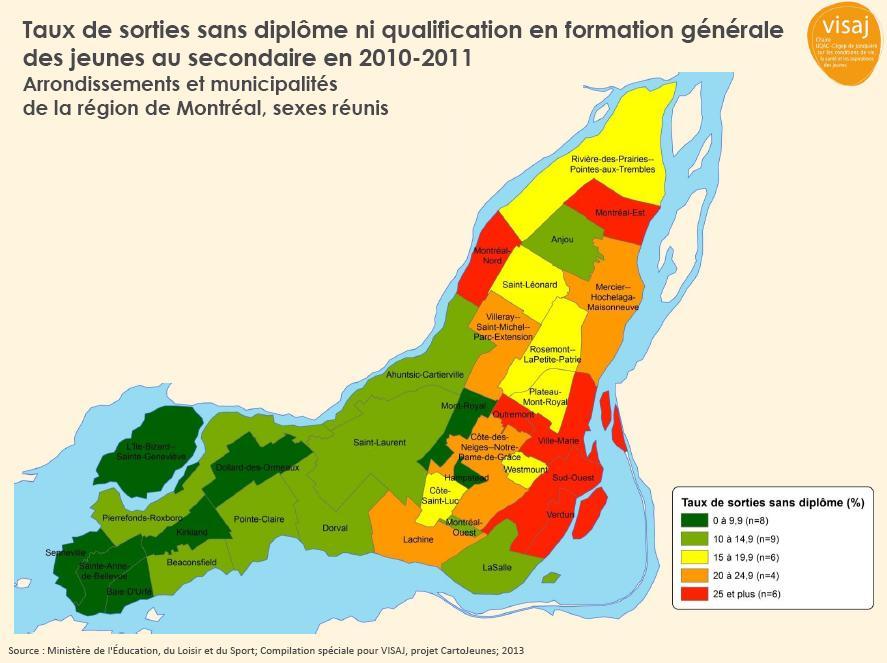 Source : Perron, Michel, Le Québec et ses régions en