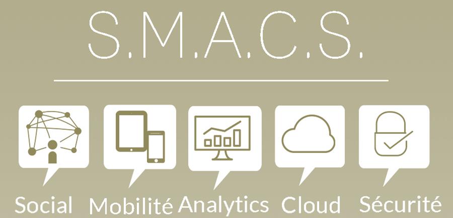 L acronyme SMACS pour «Social, Mobilité, Analytics, Cloud, Sécurité» est l emblème des cinq domaines technologiques qui font évoluer les métiers du numérique.