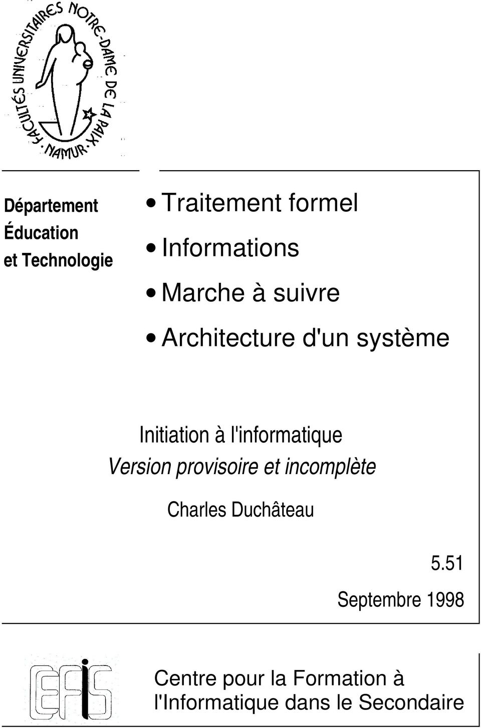 Version provisoire et incomplète Charles Duchâteau 5.