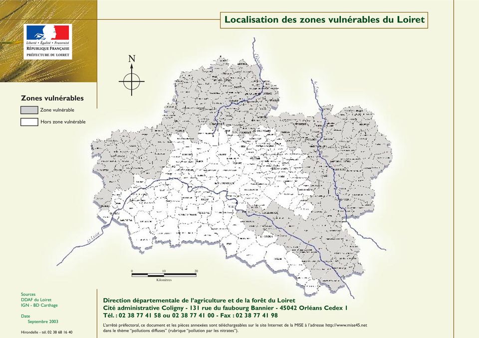 02 38 68 16 40 Direction départementale de l agriculture et de la forêt du Loiret Cité administrative Coligny - 131 rue du faubourg Bannier - 45042 Orléans Cedex 1