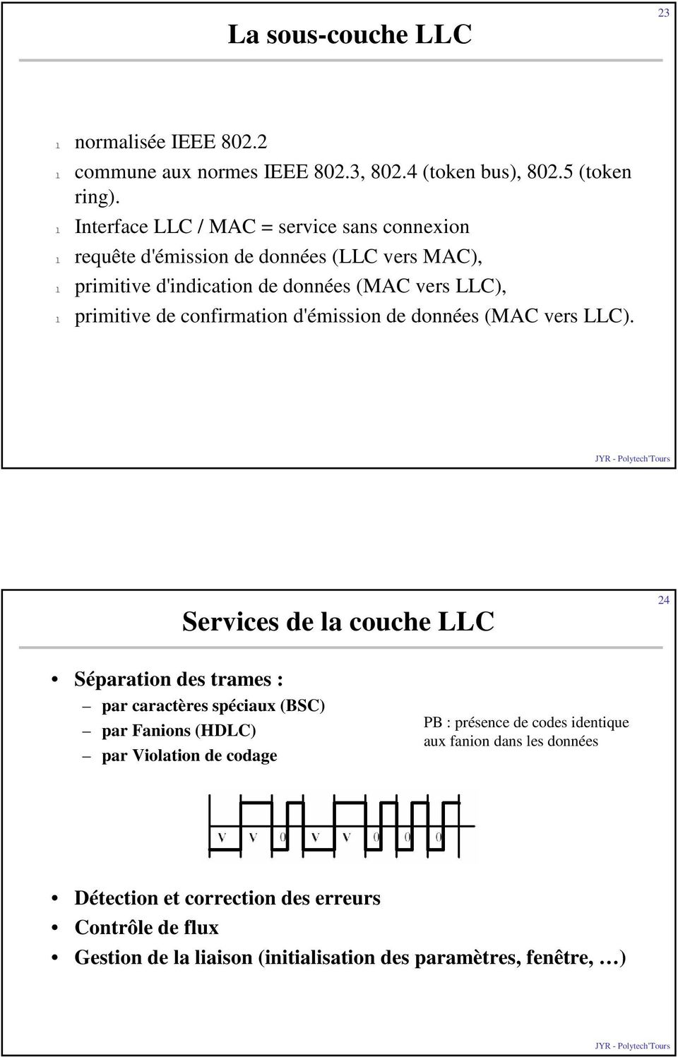 de confirmation d'émission de données (MAC vers LLC).