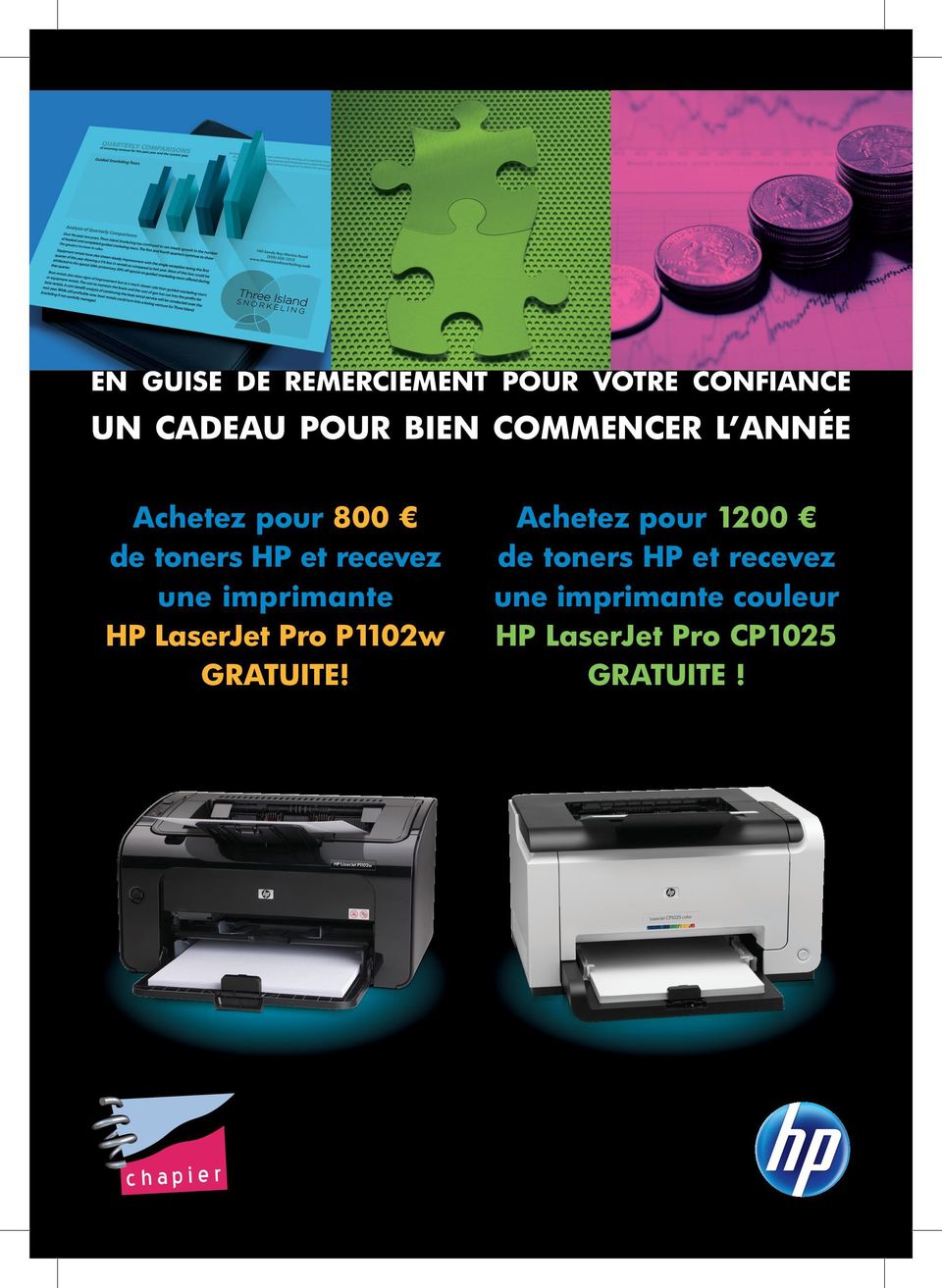 imprimante HP LaserJet Pro P1102w GRATUITE!