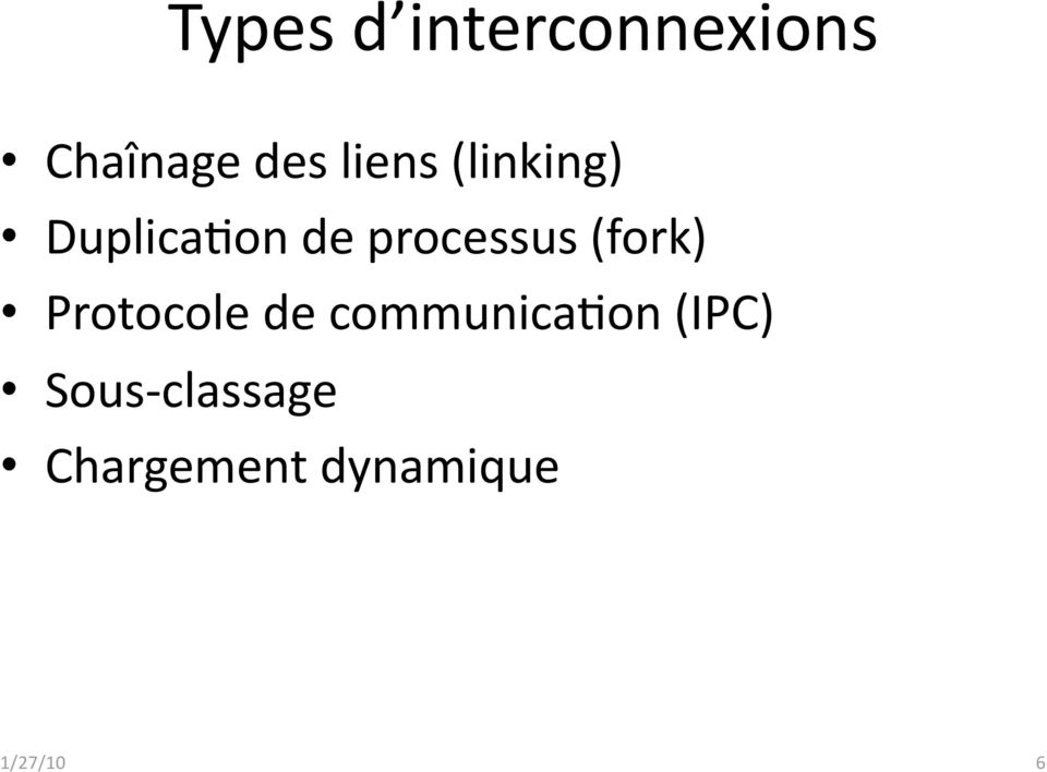 (fork) Protocole de communicaaon (IPC)
