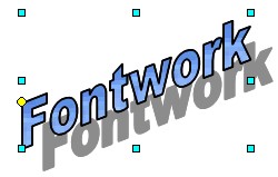 Le bouton «Galerie Fontwork» à l'icône suivante : En cliquant dessus, cela vous affiche une galerie où vous allez pouvoir choisir votre effet de texte : Cliquez sur l'effet désiré et validez avec le