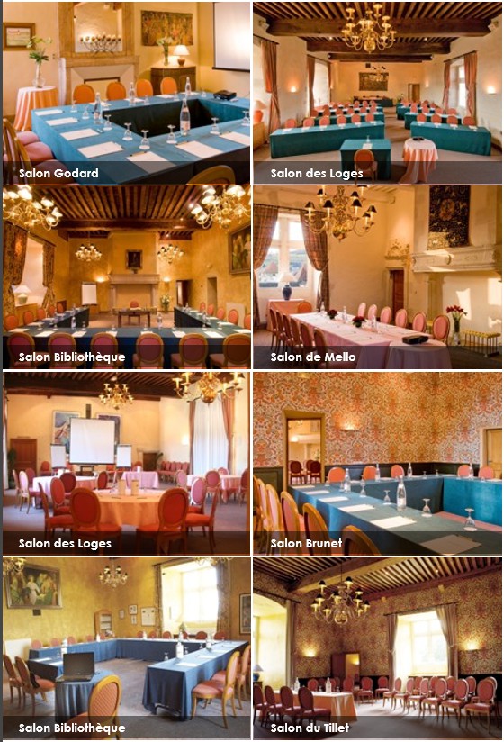 France / Bourgogne/ Chailly sur Armançon LES SALLES DE SÉMINAIRE Cadre propice aux rencontres et à la réﬂexion, l'hôtel-golf du Château de Chailly dispose de 6 salons pour recevoir des séminaires