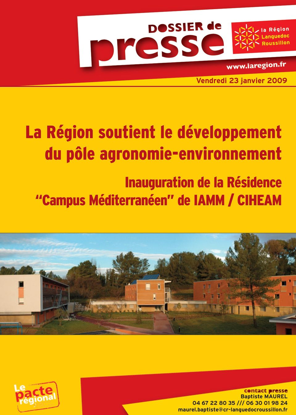 Campus Méditerranéen de IAMM / CIHEAM Baptiste MAUREL 04