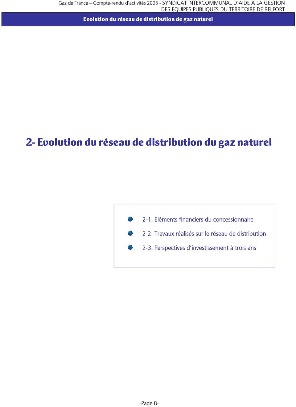Eléments financiers du concessionnaire 2-2.