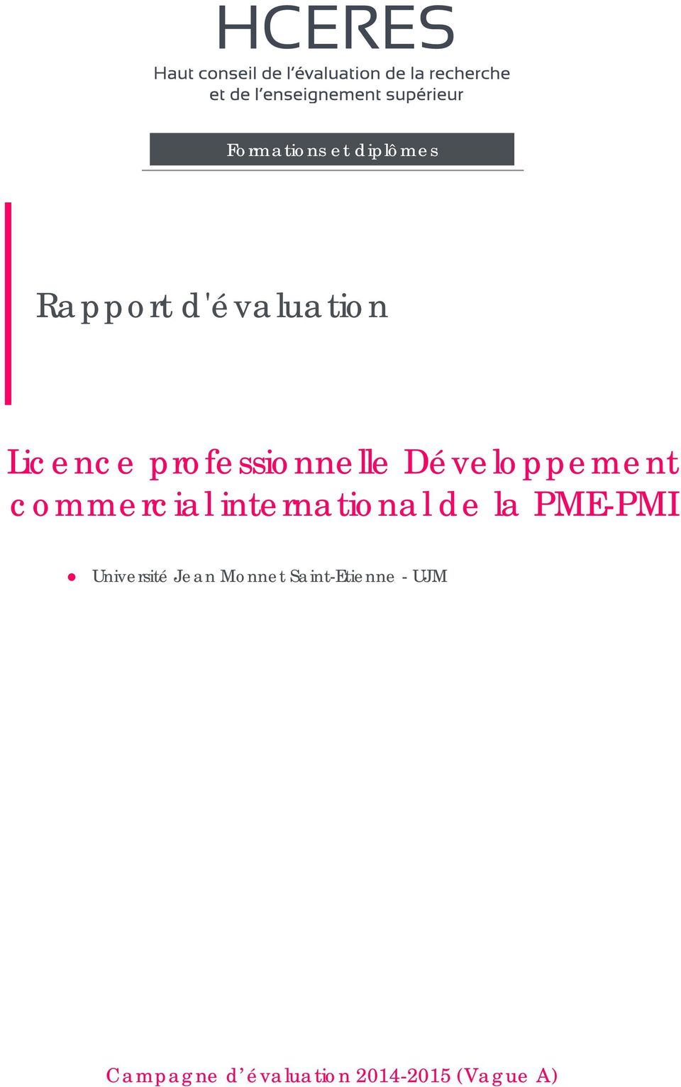 international de la PME-PMI Université Jean Monnet