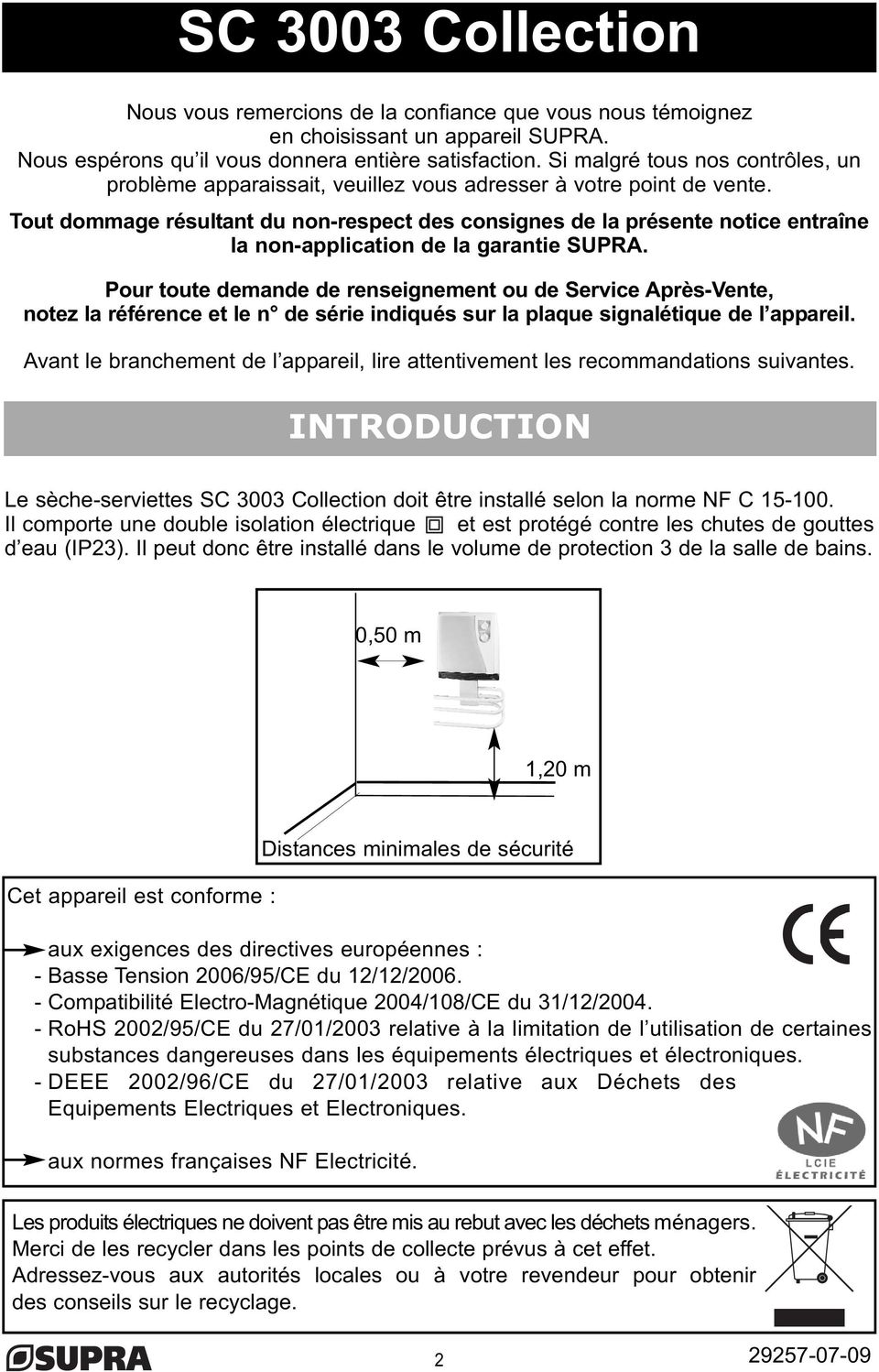 SC 3003 COLLECTION SOUFFLANT SÈCHE-SERVIETTES - PDF Free Download