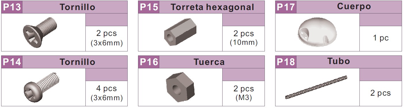C9813 Liste des composants Tube hexagonal Vis Écrou Vis Logement Tube Montage de circuits imprimés