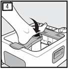 Repose-pieds pieds (a) Le repose-pied sert à poser le pied pour le traiter avec les accessoires pédicures.