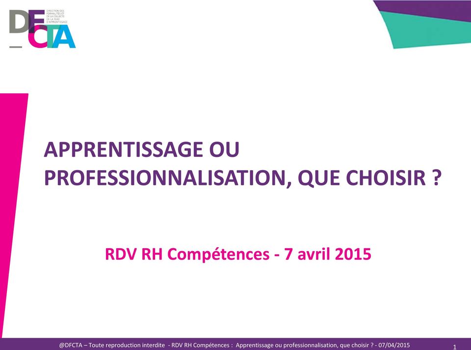 RDV RH Compétences - 7 avril 2015