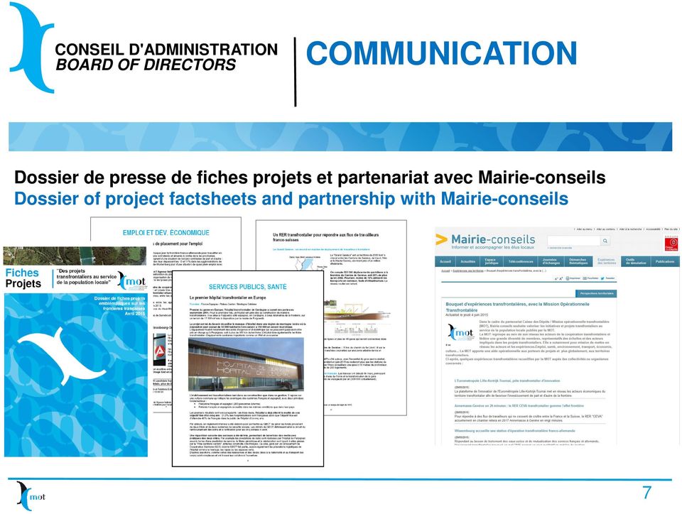 Mairie-conseils Dossier of project