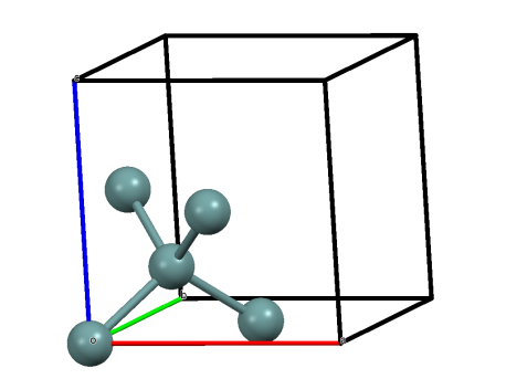 Germanium. L atome de Si ou de Ge est au centre d un tétraèdre régulier. b.