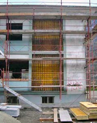 Les enjeux pour le bâtiment Bâtiments existants 11 Exemples de renforcement Bâtiment administratif à Saint Maurice Renforcement réalisé dans le cadre d'une réhabilitation générale (changement de