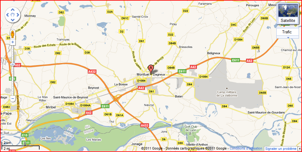 Localisation & plan A 20 Km de Lyon A 3 Km de l autoroute A 800 m de la gare A