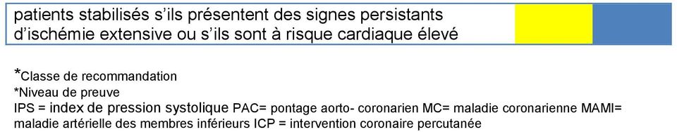 systolique PAC= pontage aorto- coronarien MC= maladie coronarienne MAMI=