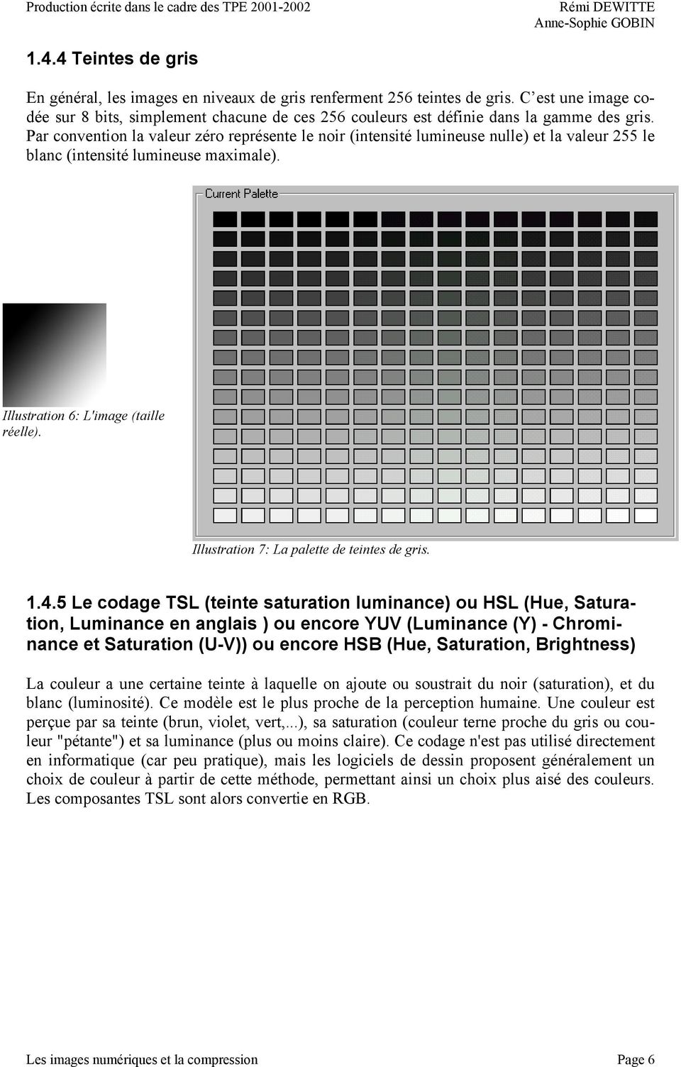 Par convention la valeur zéro représente le noir (intensité lumineuse nulle) et la valeur 255 le blanc (intensité lumineuse maximale). Illustration 6: L'image (taille réelle).