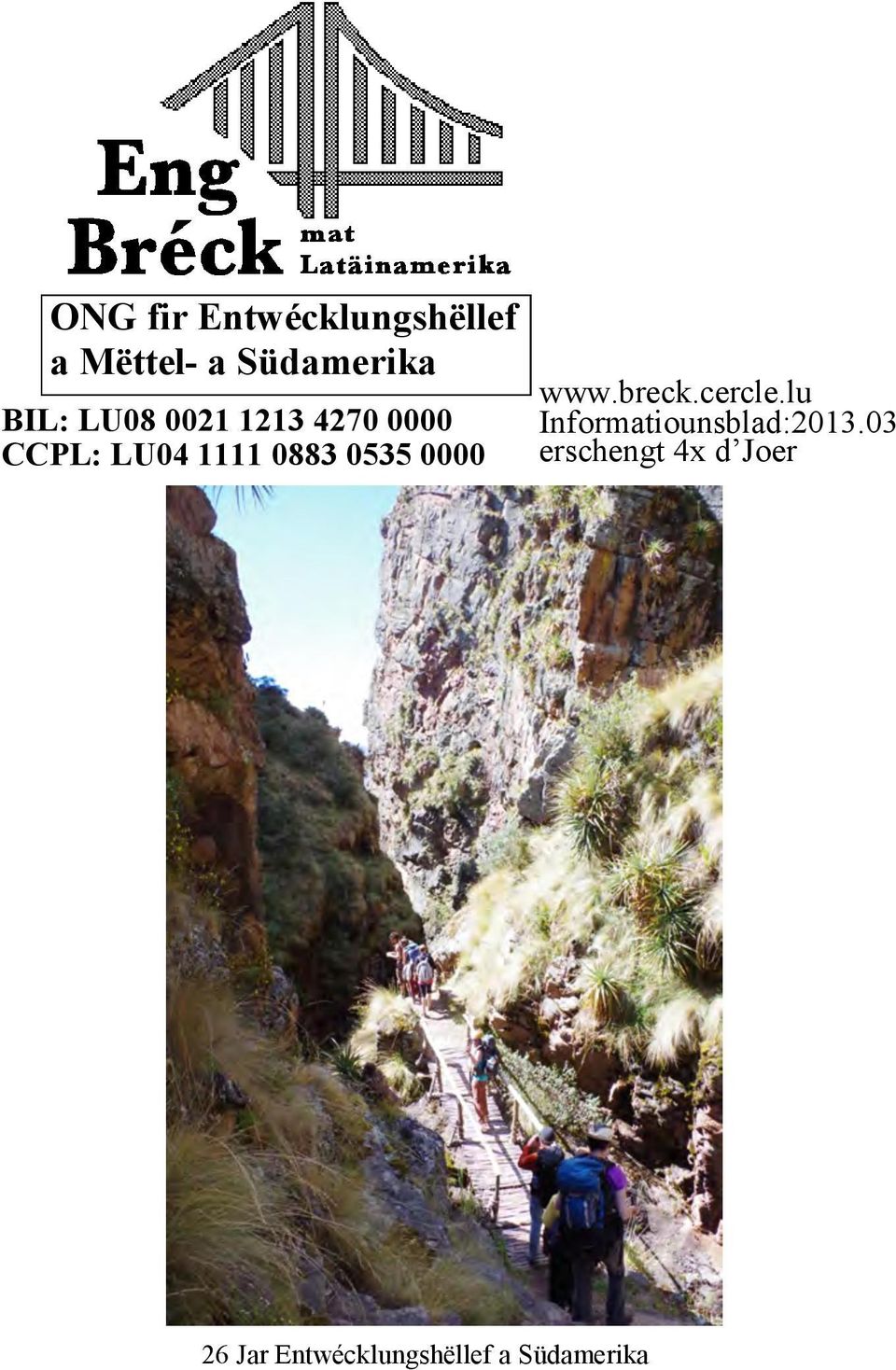0535 0000 www.breck.cercle.lu Informatiounsblad:2013.