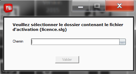" > "Activer la version" c- Cliquer sur le bouton "parcourir" (.