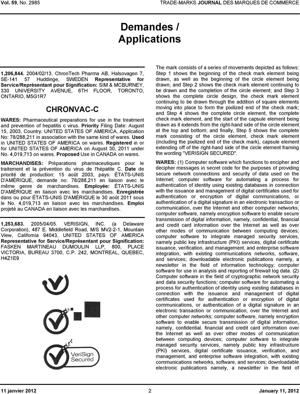 CHRONVAC-C WARES: Pharmaceutical preparations for use in the treatment and prevention of hepatitis c virus.