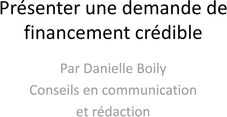 Danielle Boily Conseils