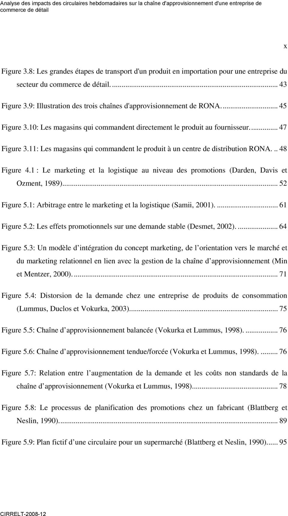 1 : Le marketing et la logistique au niveau des promotions (Darden, Davis et Ozment, 1989)... 52 Figure 5.1: Arbitrage entre le marketing et la logistique (Samii, 2001).... 61 Figure 5.