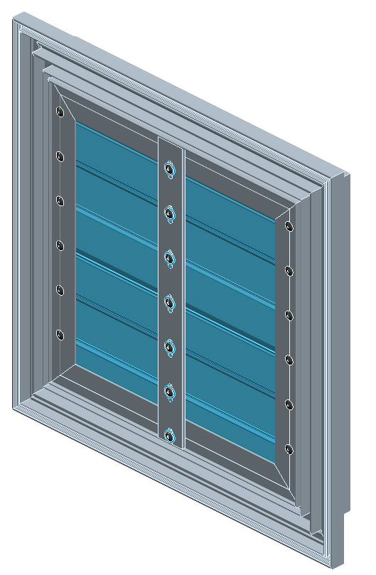 P Les grilles de ventilation de grande largeur et/ou de hauteur importante type DGS++ M30Z. Chaque grille recevra un ou plusieurs renfort(s).