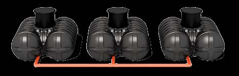 Réservoirs d'eau de pluie ultra-plats Roth ses avantages en un coup d'oeil Regard télescopique réglable en hauteur Profondeur totale min. 1175 mm max.