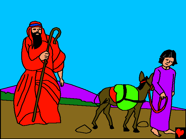 Moïse retourna auprès de Jéthro, prit