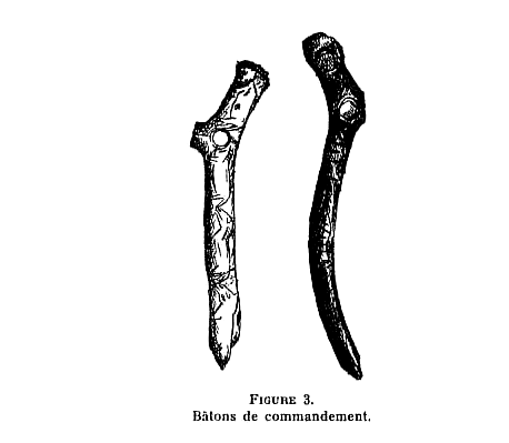 De plus, pour dépister le gibier, ils avaient un instrument connu sous le nom de c bâton de commandement» (figure 3).