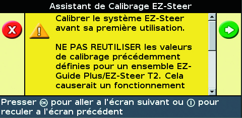 ASSISTANT DE CALIBRAGE EZ-STEER L Assistant de calibrage EZ-Steer permet de configurer le système de compensation de roulis T2, ainsi que les paramètres d Angle par tour, d Agressivité, et de Vitesse